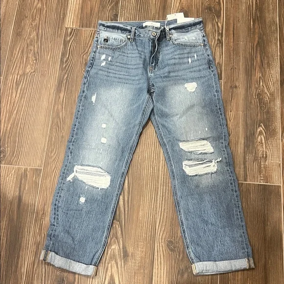Kancan Distressed Boyfriend jeans - Picture 1 of 3